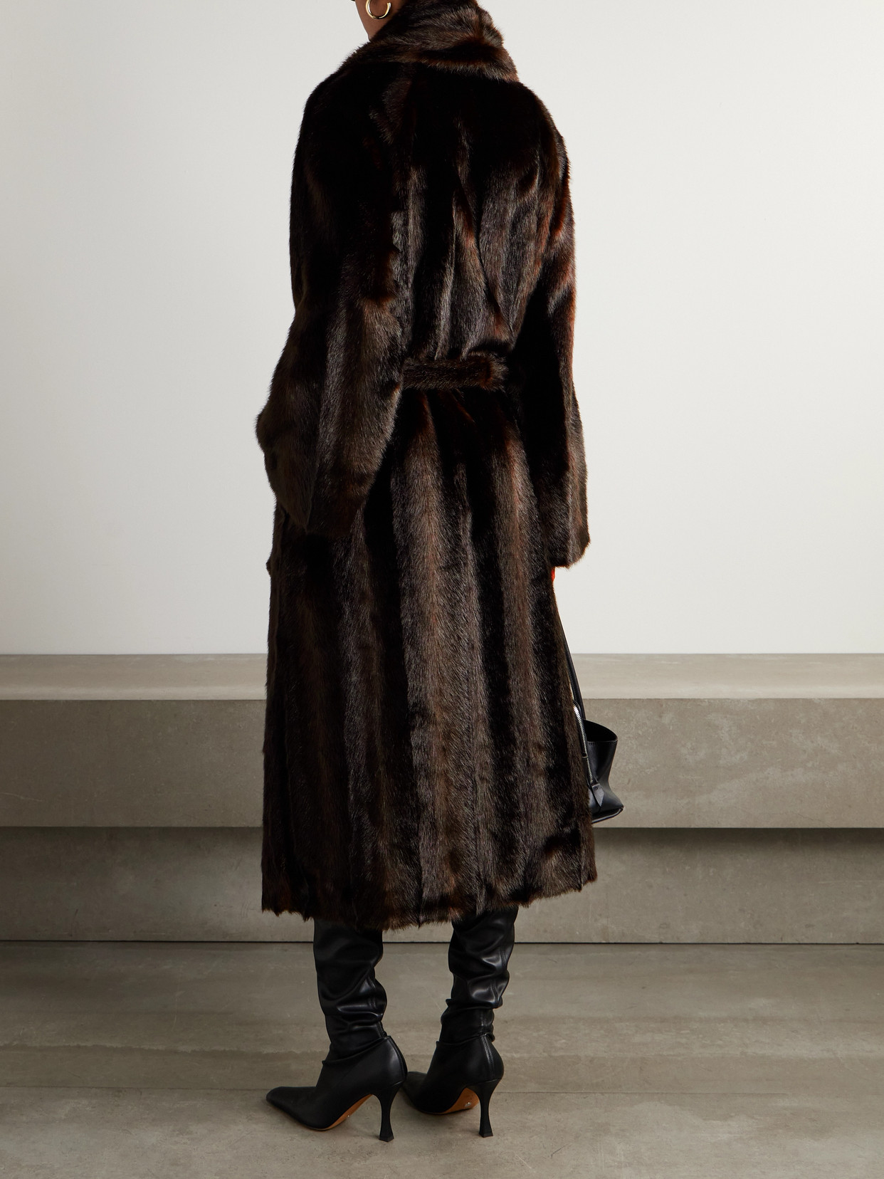Belted Plush Coat