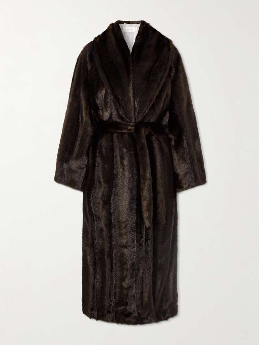 Magda Butrym Belted Plush Coat