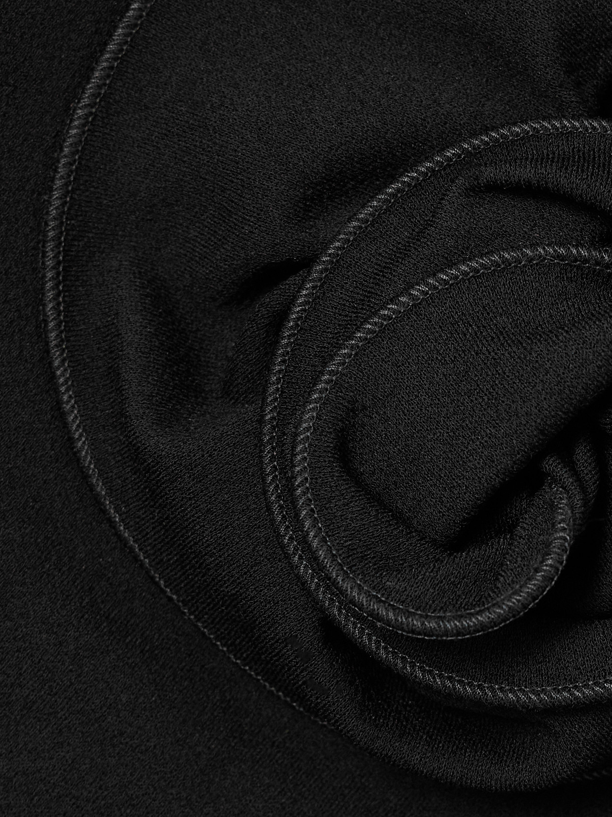 Magda Butrym Appliquéd Cutout Stretch-wool Top In Black