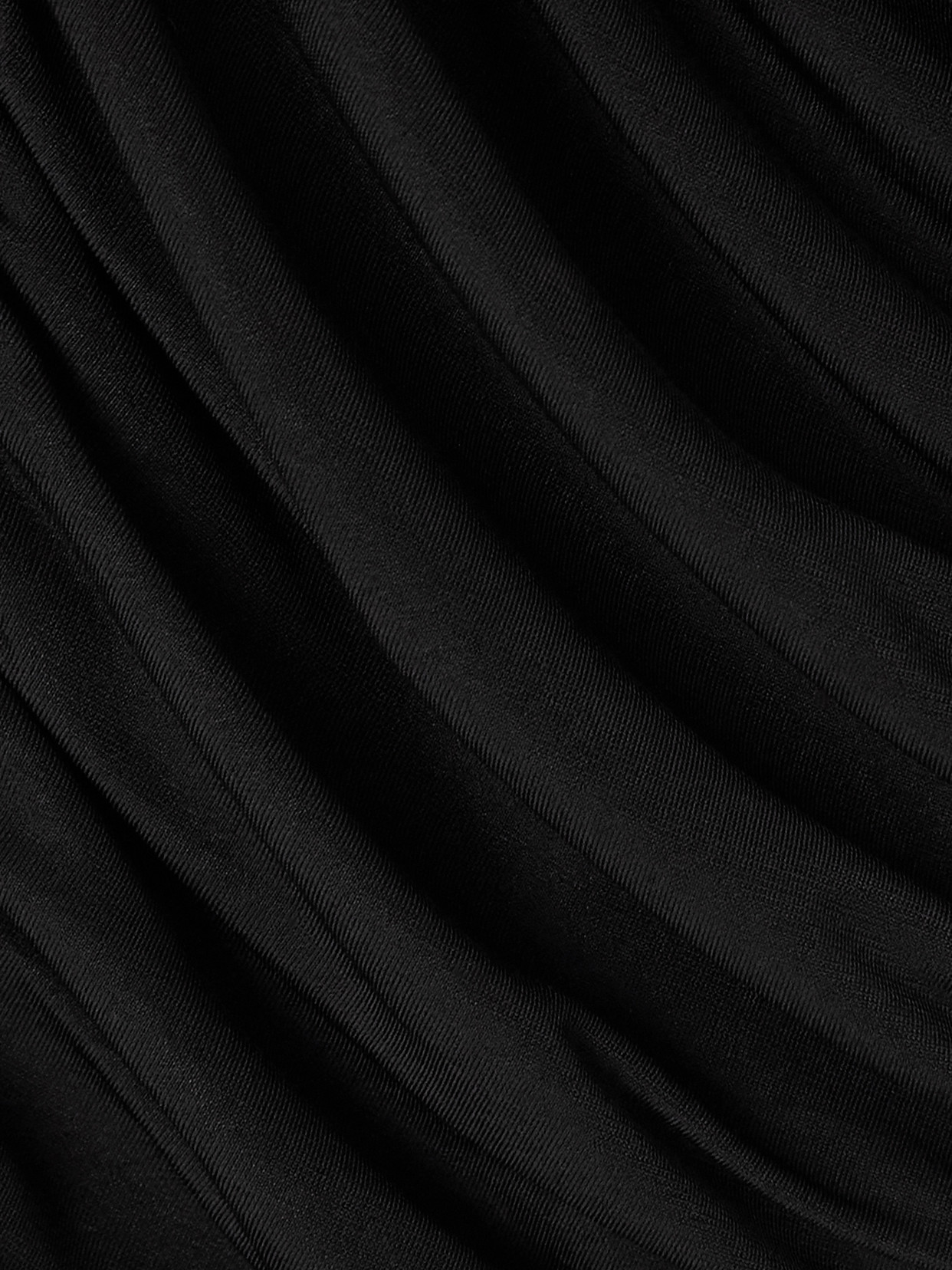 Ruched Draped Jersey Midi
