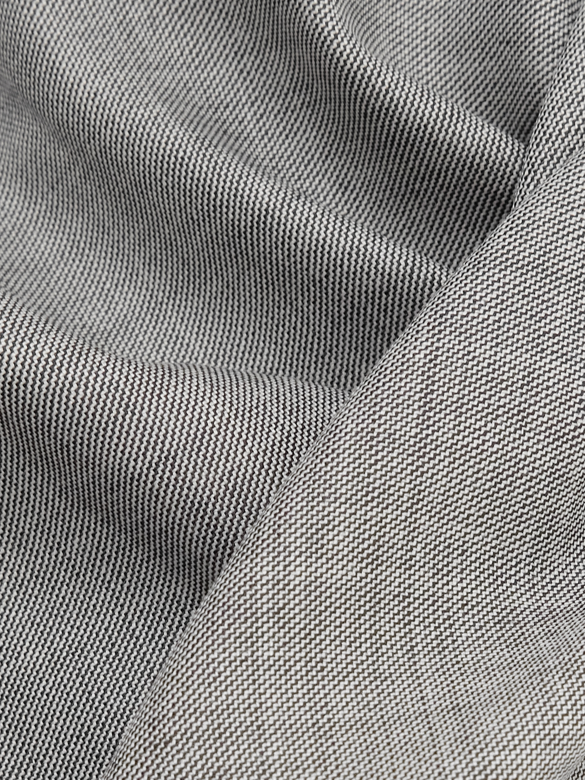 Strapless draped grain de poudre wool-blend mini dress — Image 4