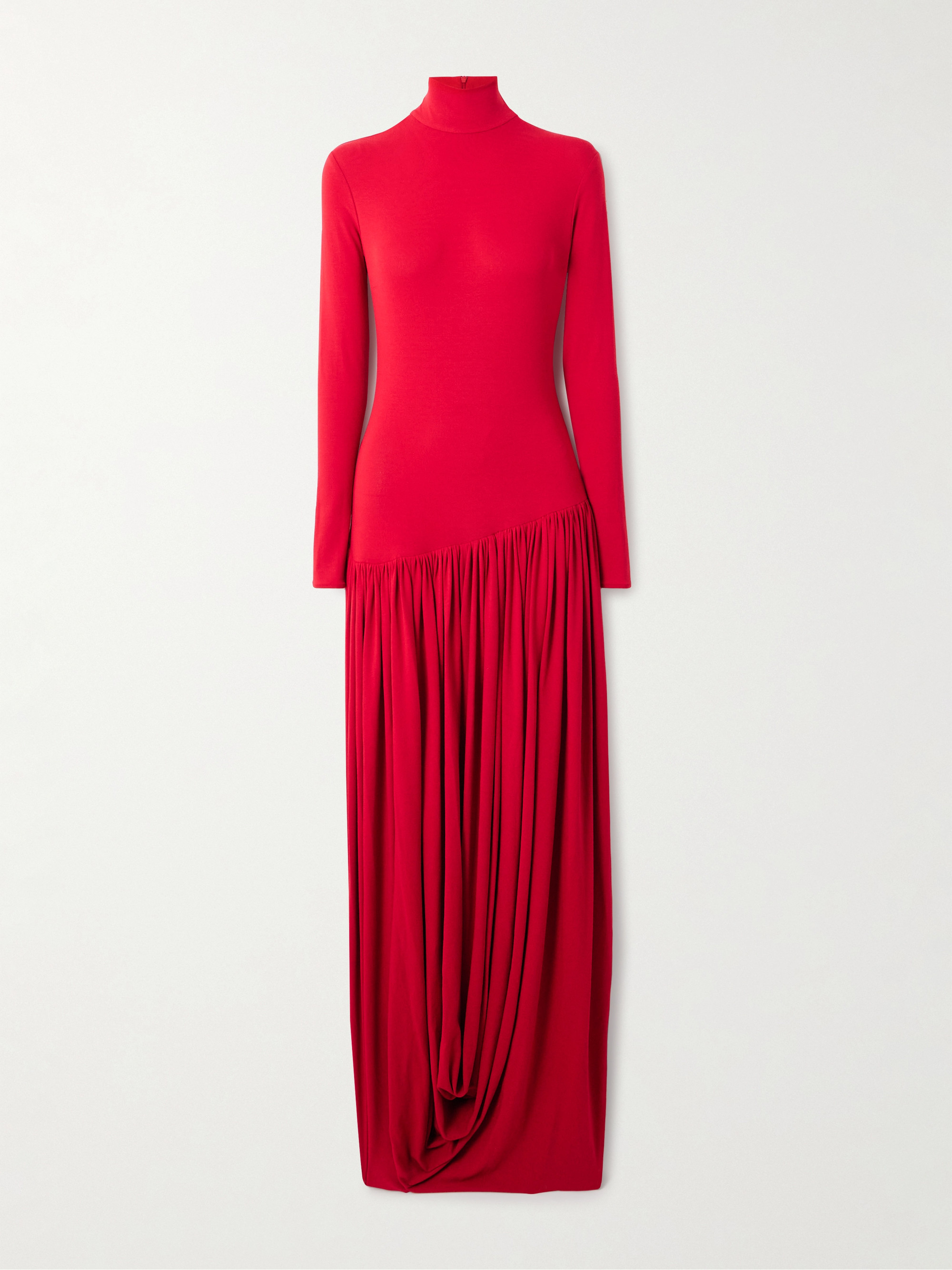 Magda Butrym Pleated stretch-crepe midi dress