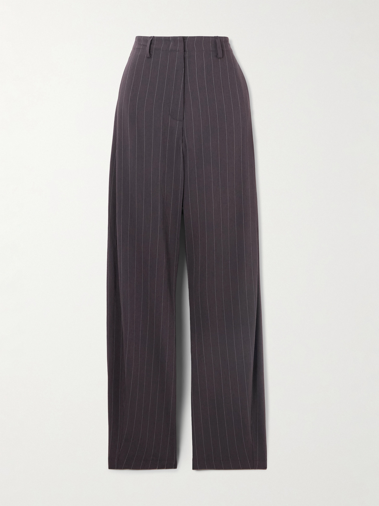 Magda Butrym Pinstriped Wool-blend Pants In Gray