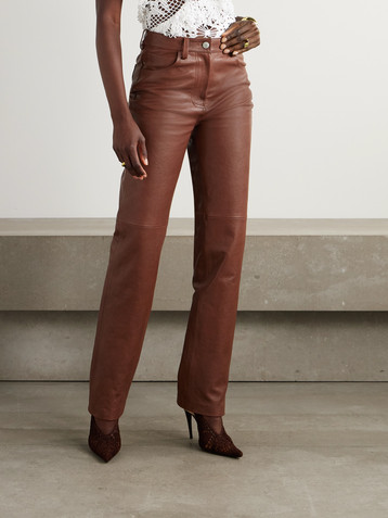 Magda Butrym Leather straight-leg pants