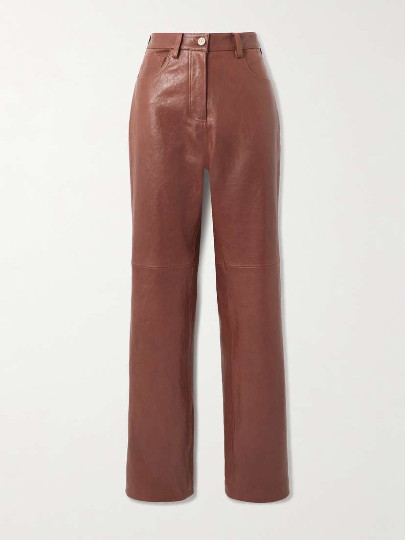 Magda Butrym Leather Straight-leg Pants