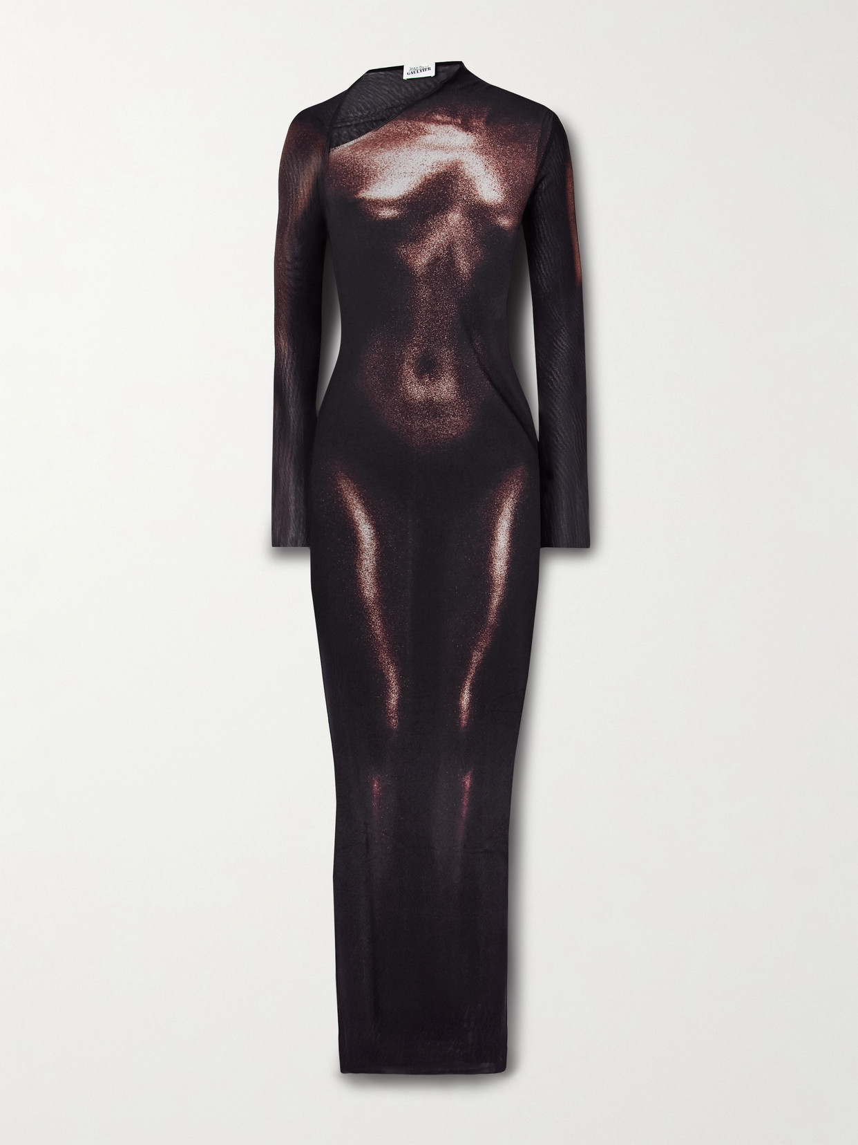 Jean Paul Gaultier Womens Black Brown Printed Long-sleeves Woven Jumpsuit Xs In Multi