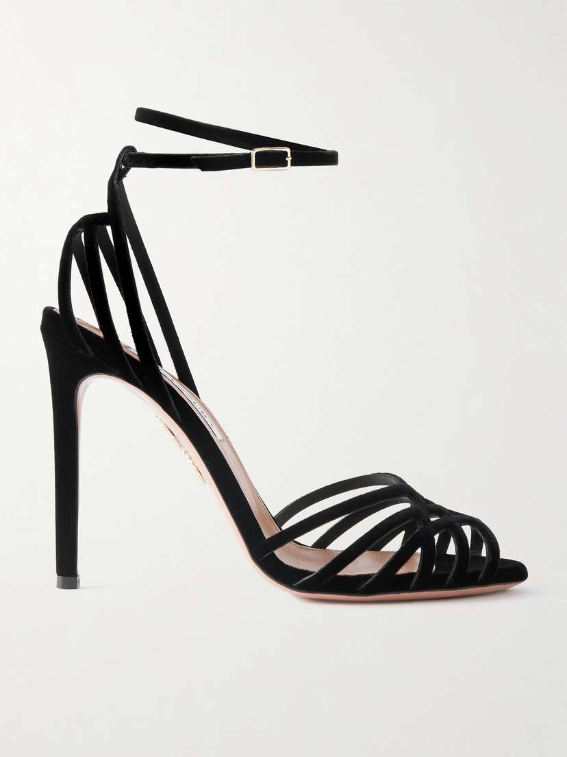 Aquazzura Wild Dream 105 Velvet Sandals