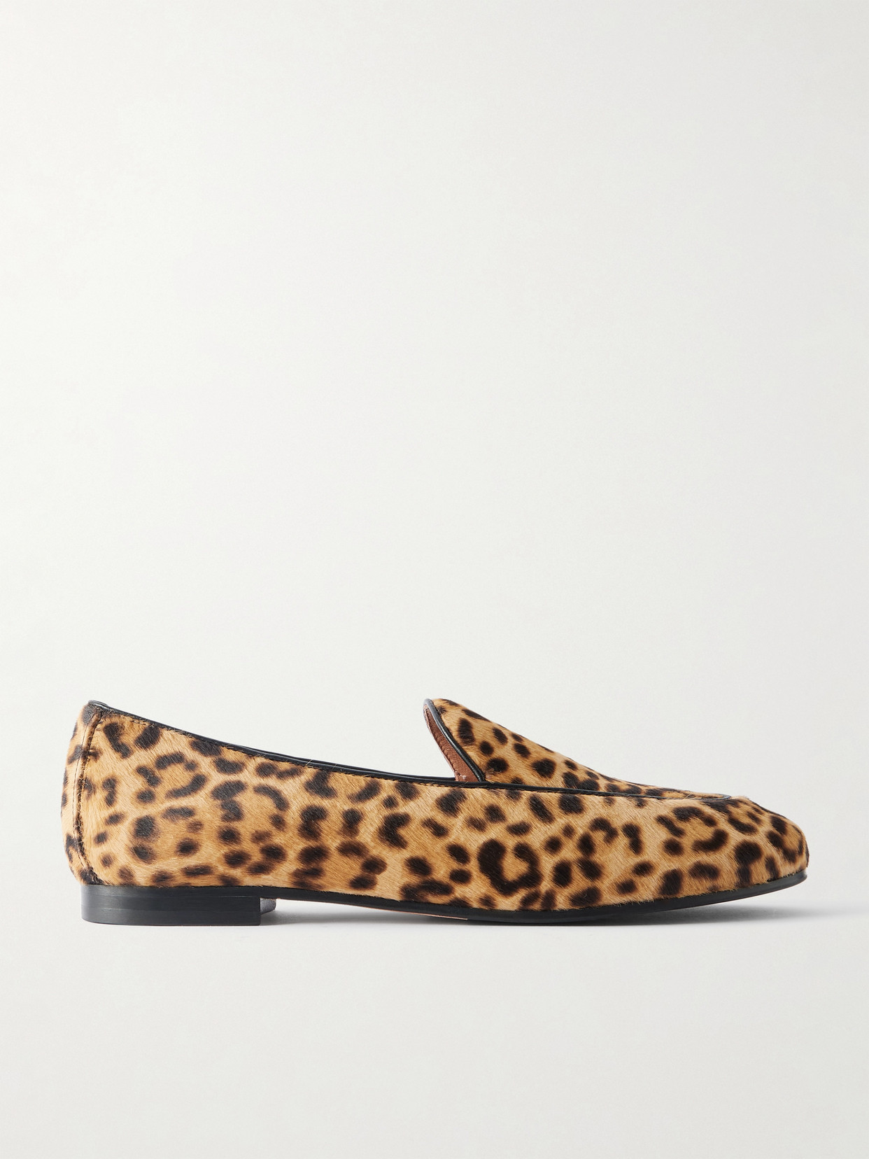 Aquazzura Leopard-print Calf Hair Loafers In Multi