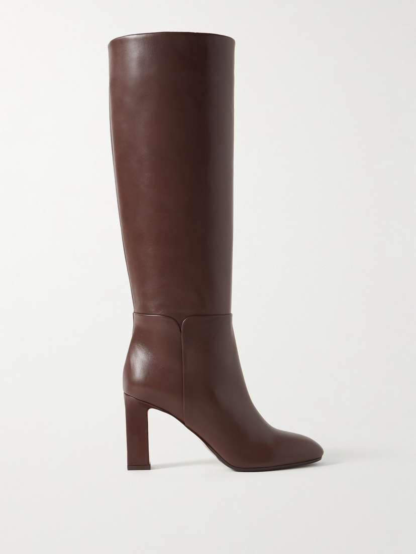 Aquazzura Sellier 85 Leather Knee Boots