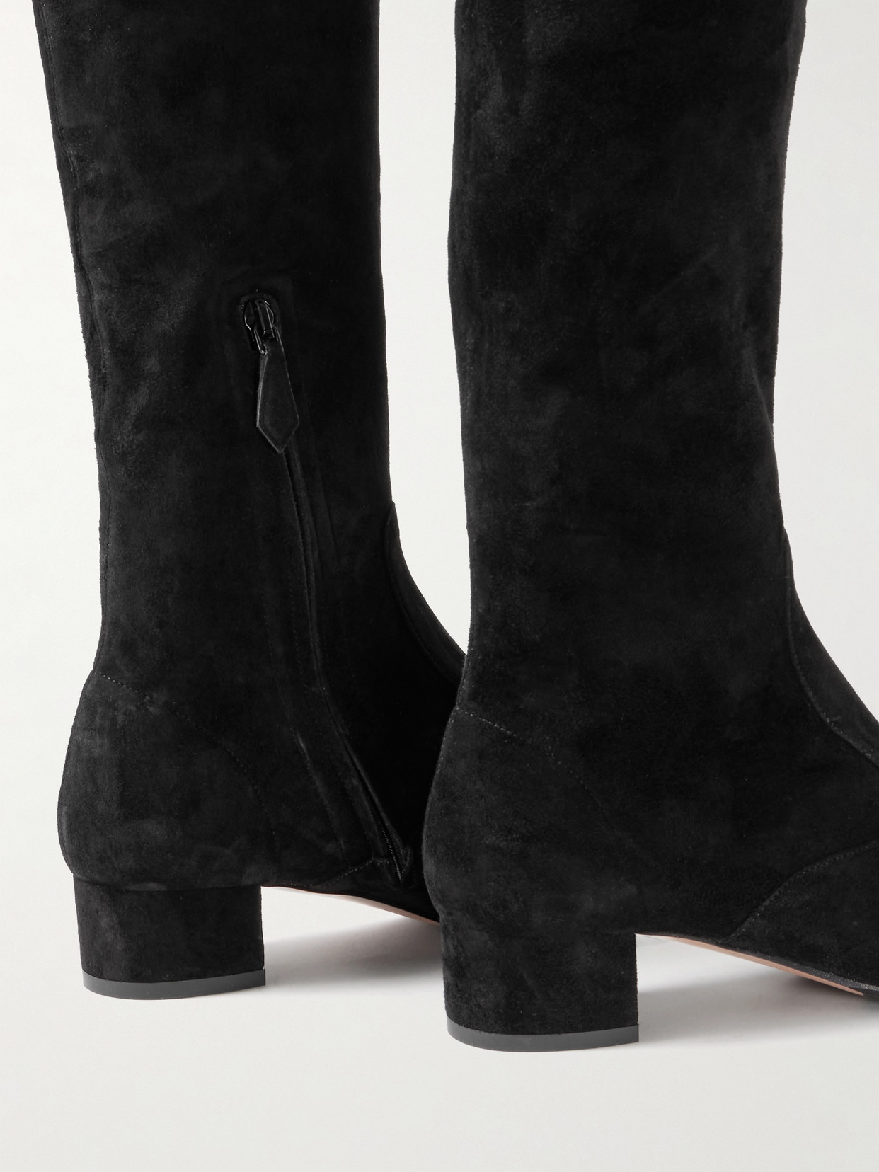 Aquazzura Remi 35 Suede Over-the-knee Boots In Black
