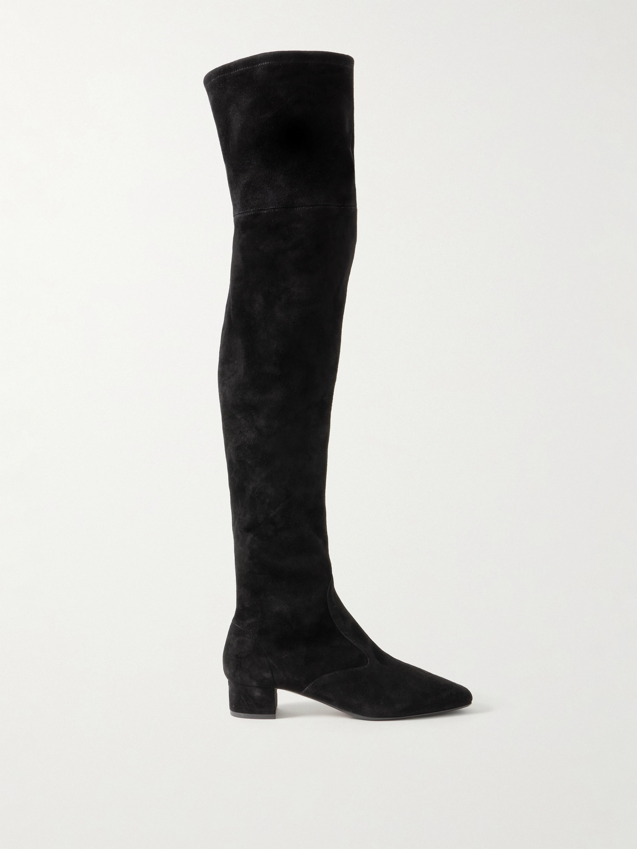Aquazzura Remi 35 Suede Over-the-knee Boots In Black