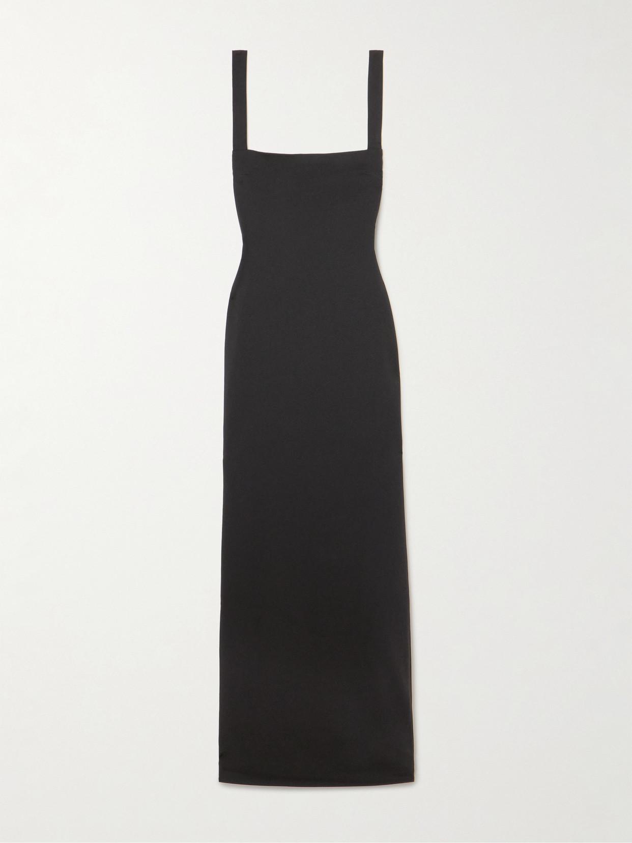 Solace London Joni Stretch-crepe Maxi Dress In Black