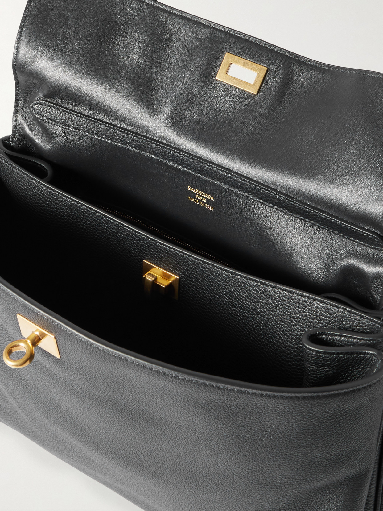 Rodeo Medium Textured-Leather Shoulder Bag