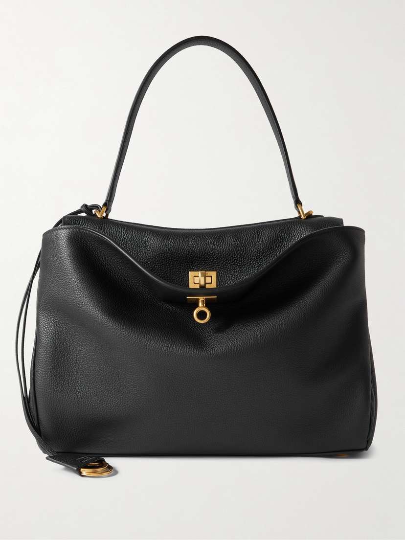 Balenciaga Rodeo Medium Textured-leather Shoulder Bag