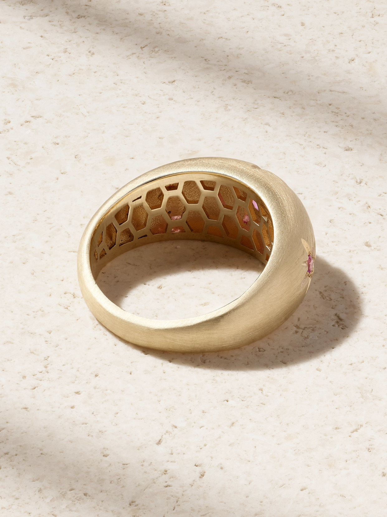 Jacquie Aiche Starburst 14-karat Gold Sapphire Ring In Gold