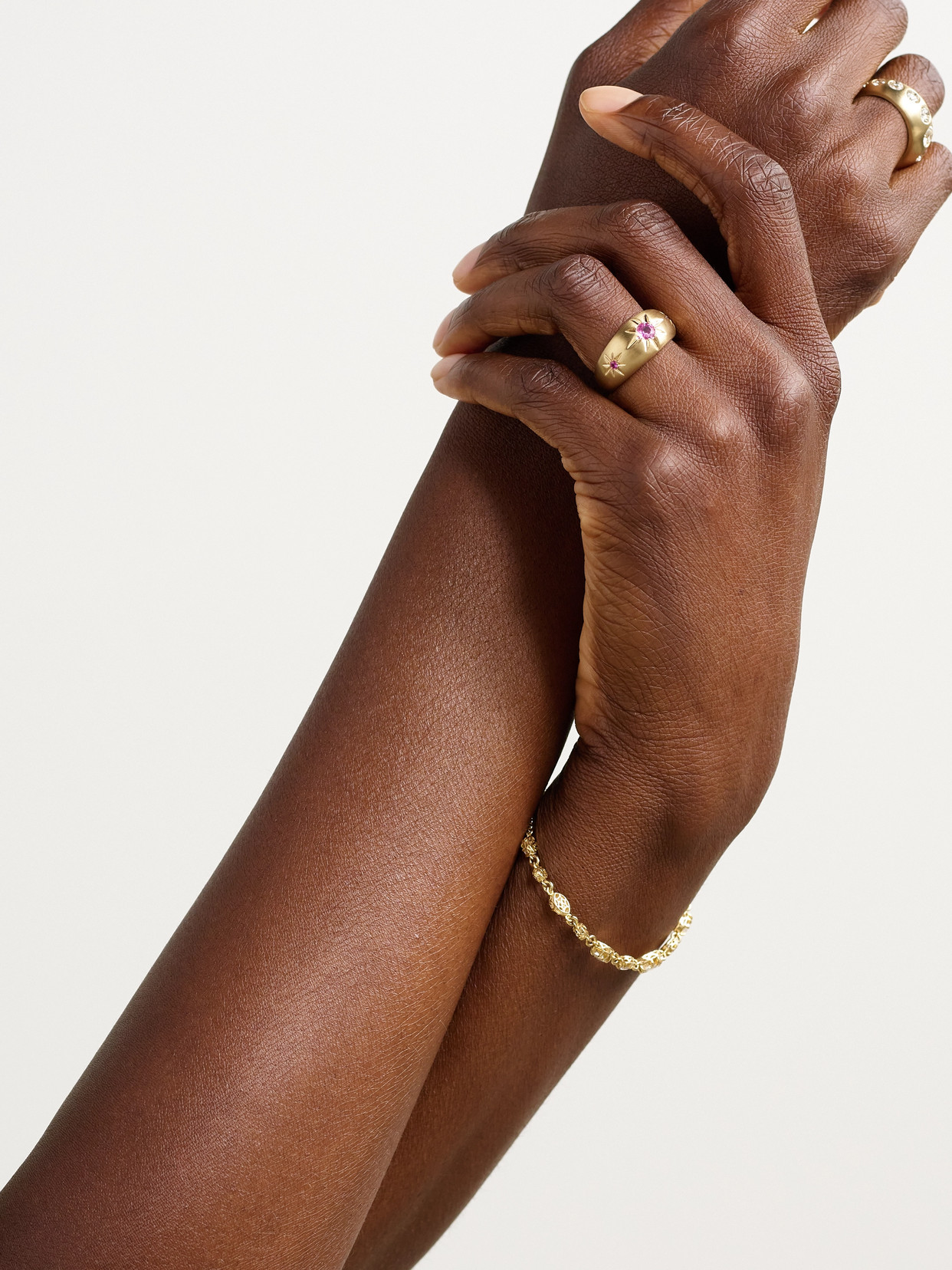 Jacquie Aiche Starburst 14-karat Gold Sapphire Ring In Gold