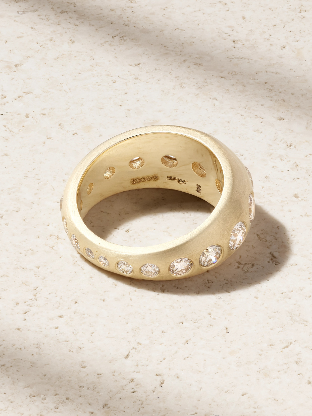 Jacquie Aiche Dome 14-karat Gold Diamond Ring In Gold