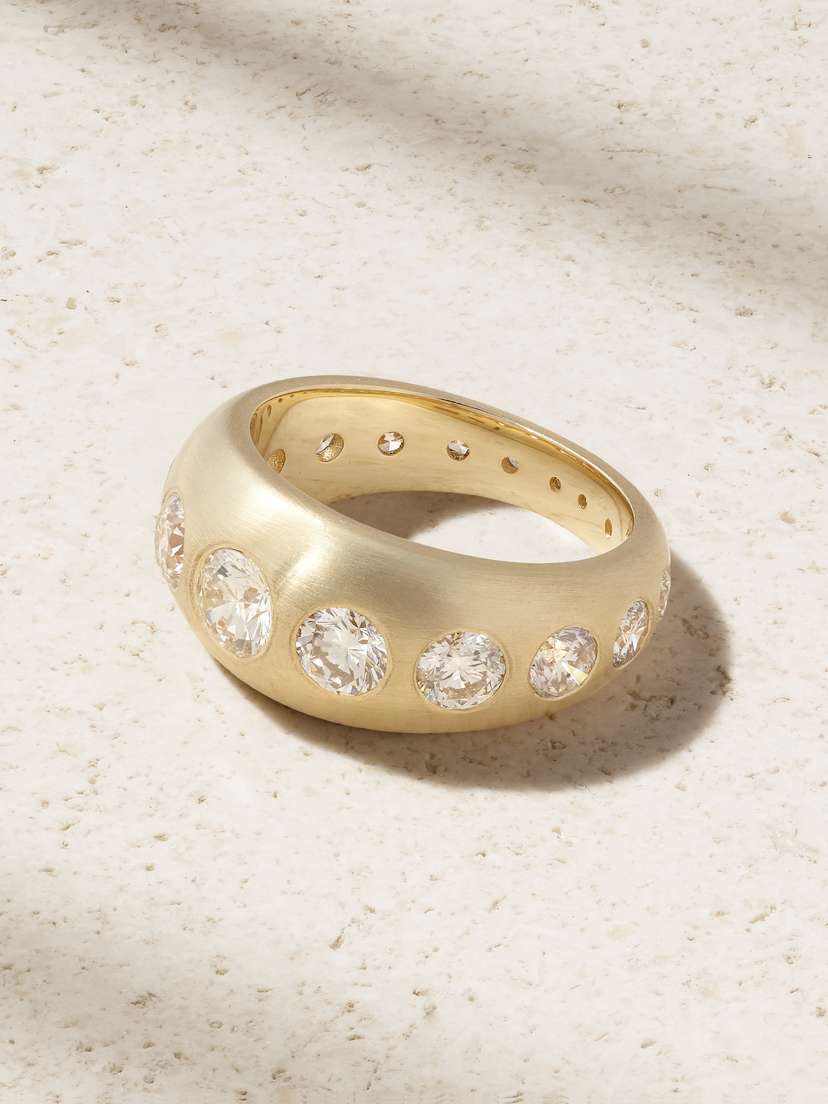 Jacquie Aiche Dome 14-karat Gold Diamond Ring