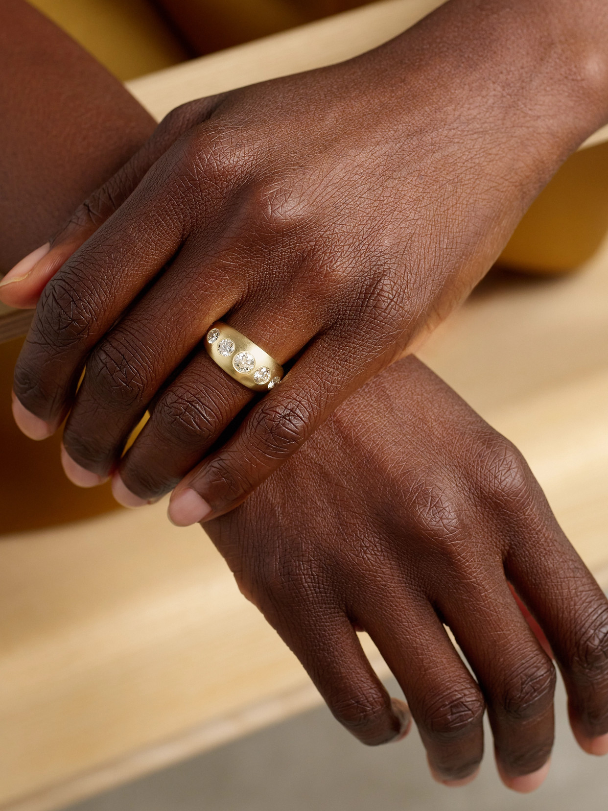 Jacquie Aiche Dome 14-karat Gold Diamond Ring In Gold