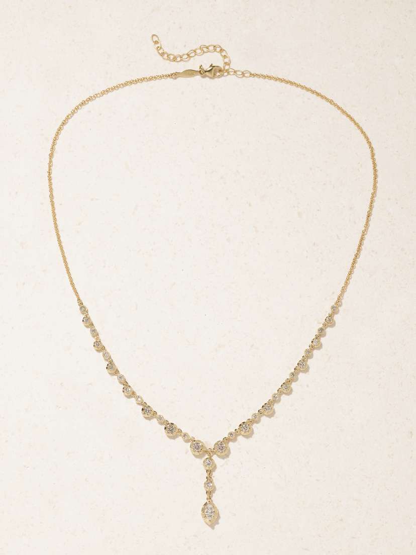 Jacquie Aiche Sophia 14-karat Gold Diamond Necklace