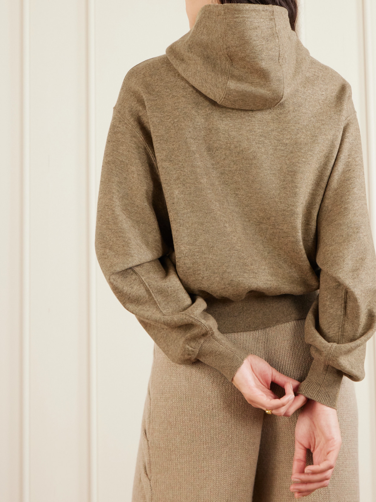 Loro Piana Rio Bodro Cashmere-blend Hoodie In Brown