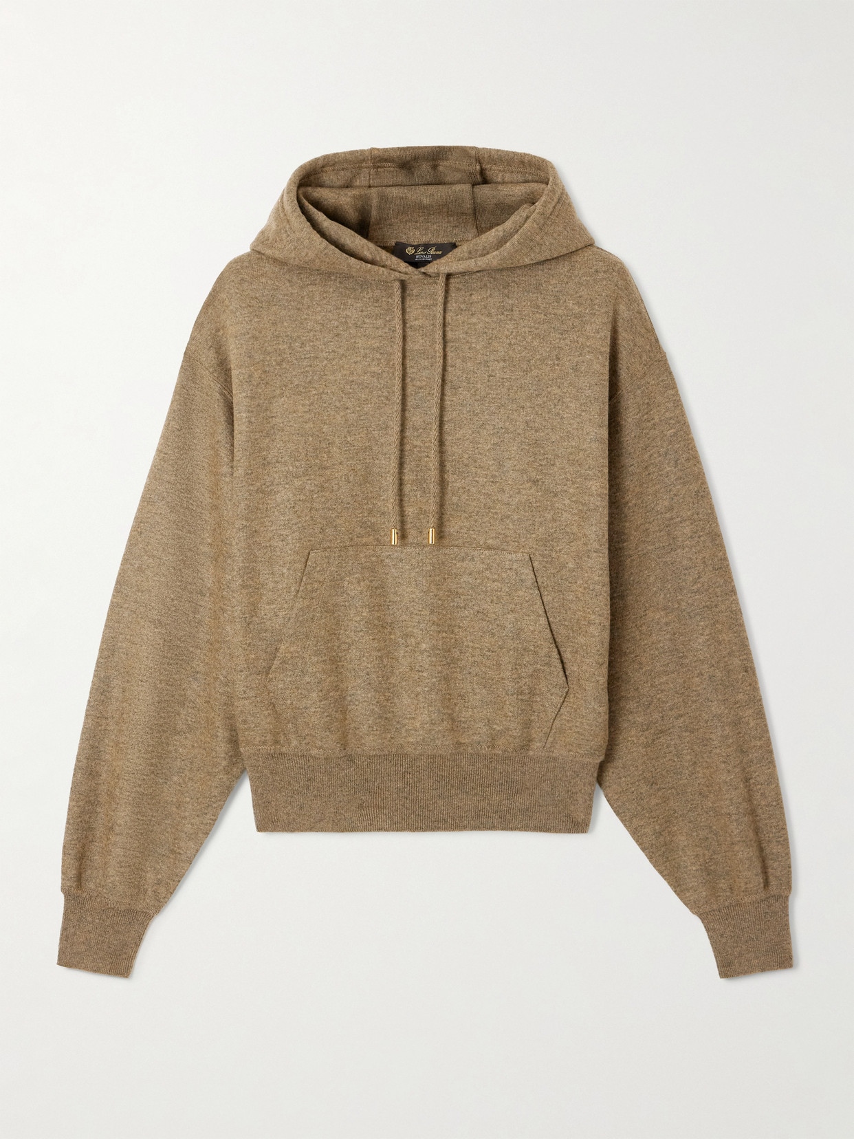 Loro Piana Rio Bodro Cashmere-blend Hoodie In Brown