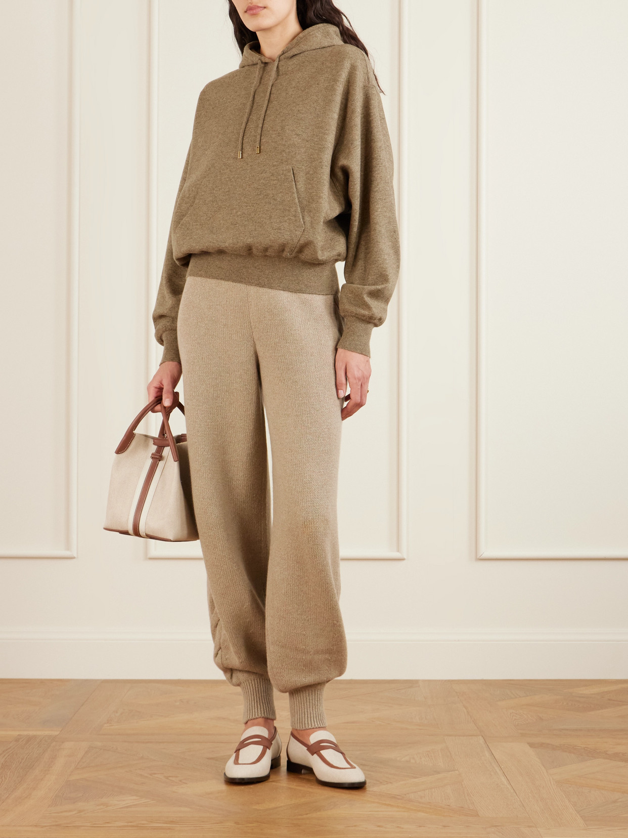 Loro Piana Rio Bodro Cashmere-blend Hoodie In Brown