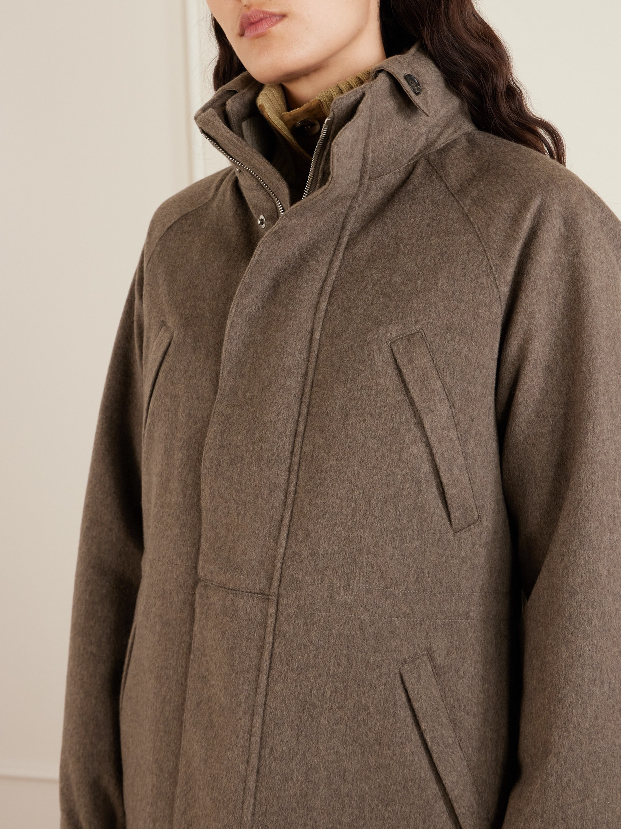 Loro Piana Cashmere Jacket In Brown