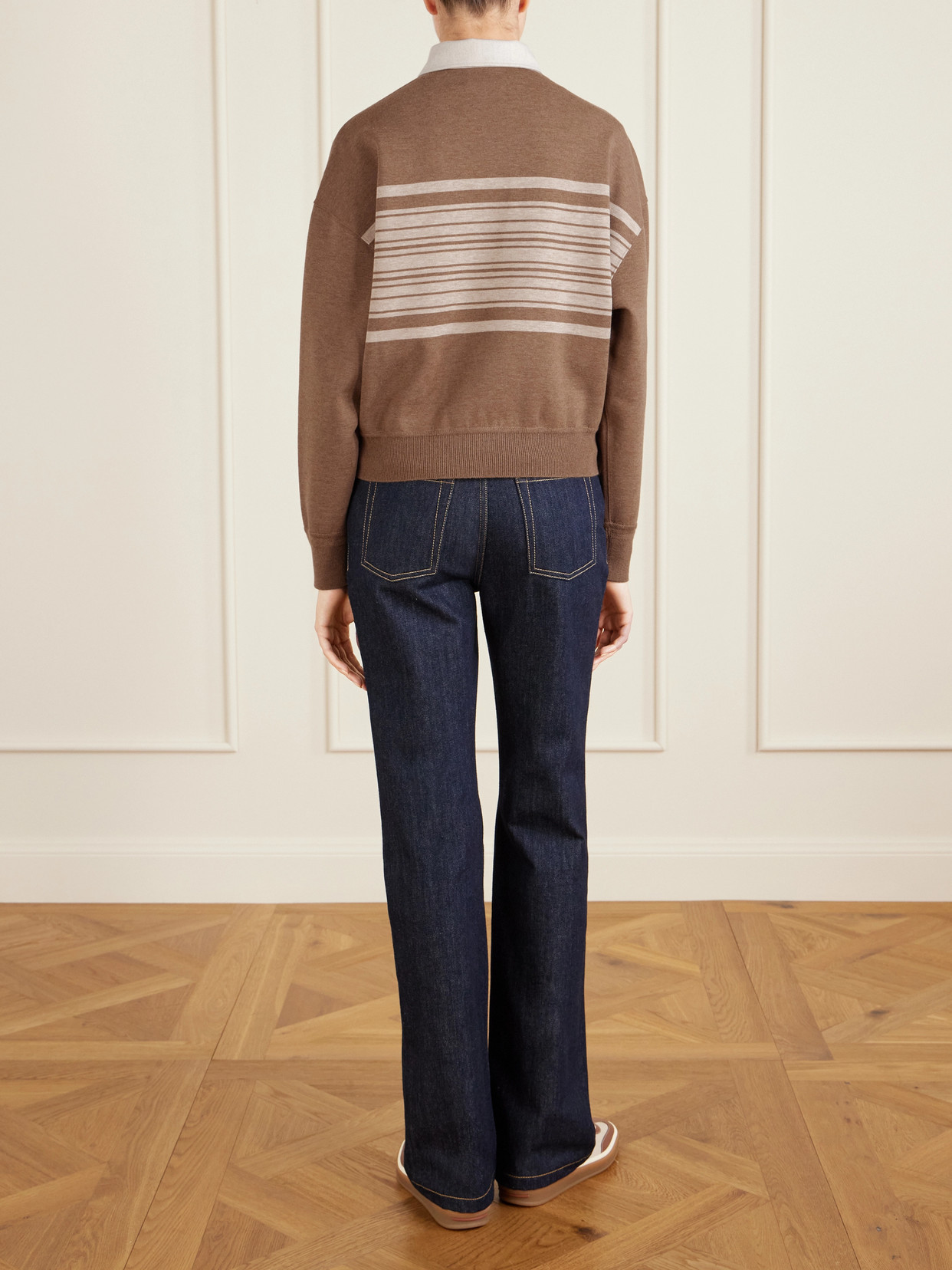 Striped Wool And Cashmere-Blend Polo