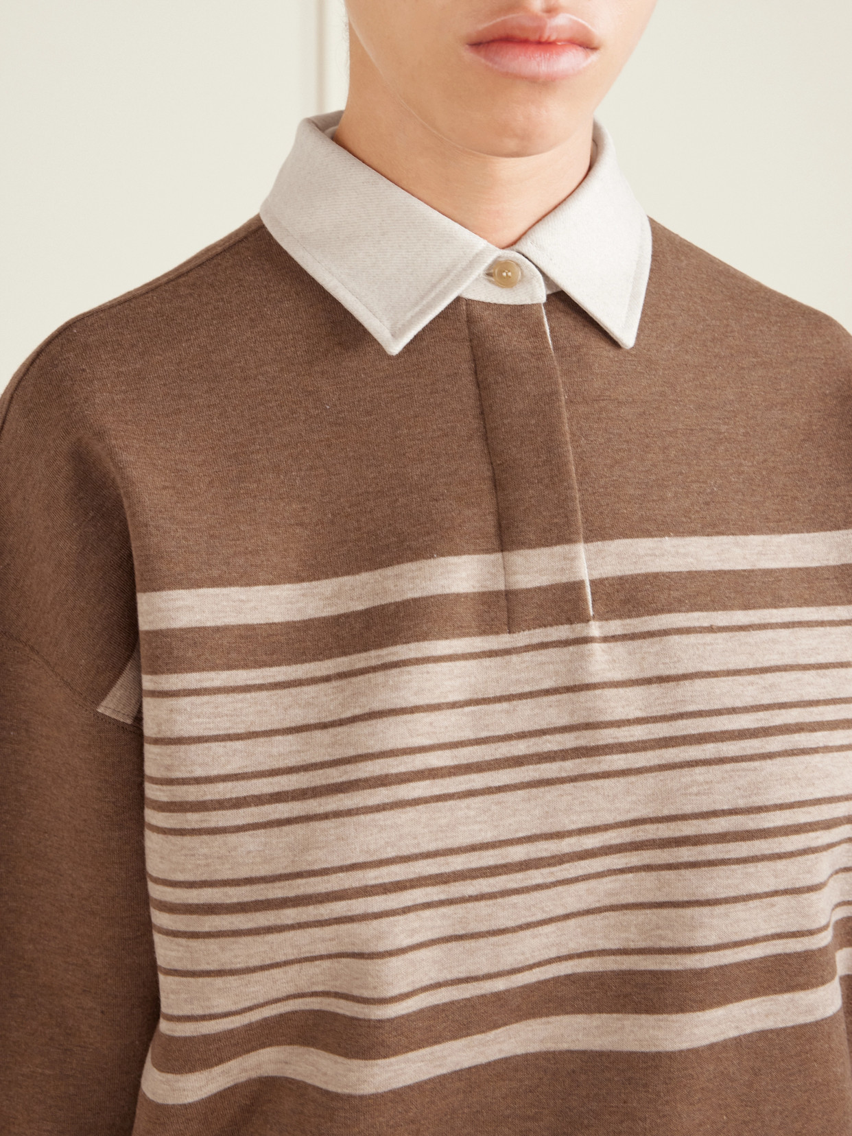 Striped Wool And Cashmere-Blend Polo
