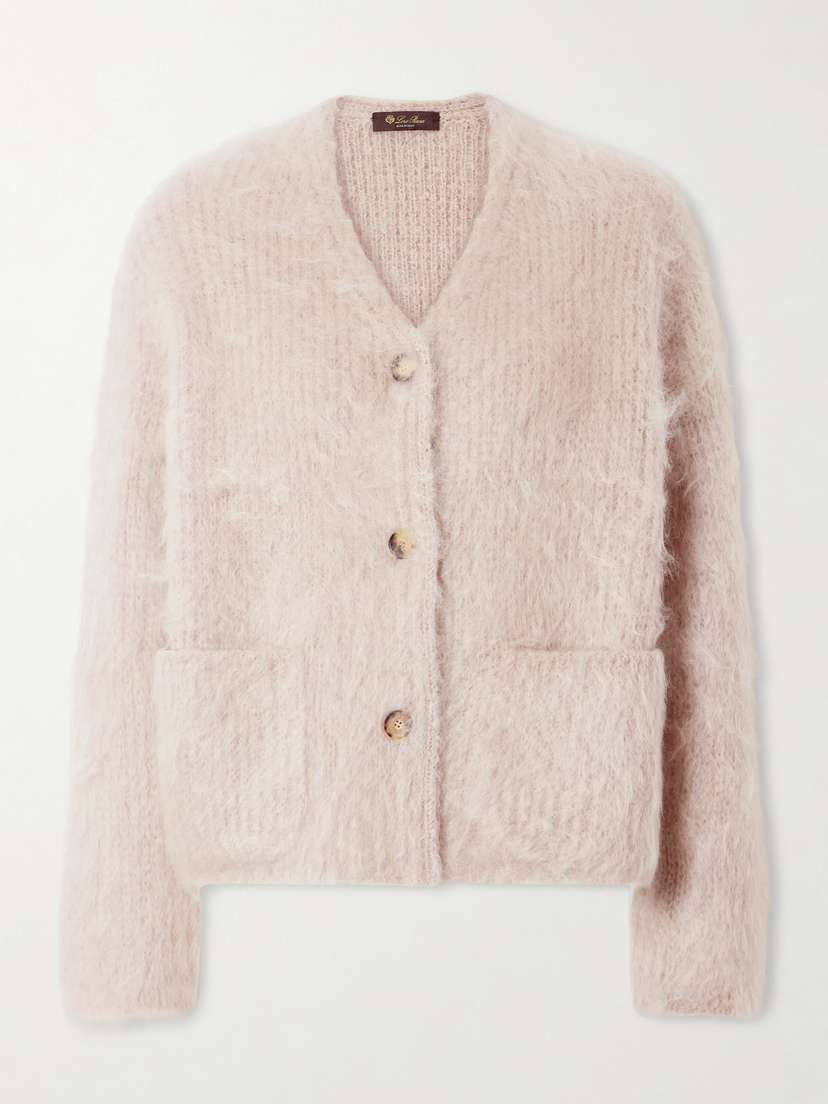 Loro Piana Cherry Hill Mohair And Cashmere-blend Cardigan