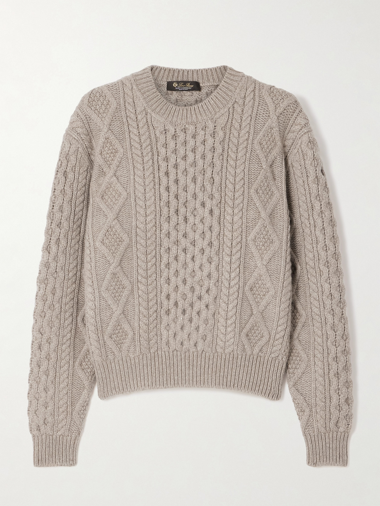 Loro Piana Eyre Cashmere-blend Sweater In Brown