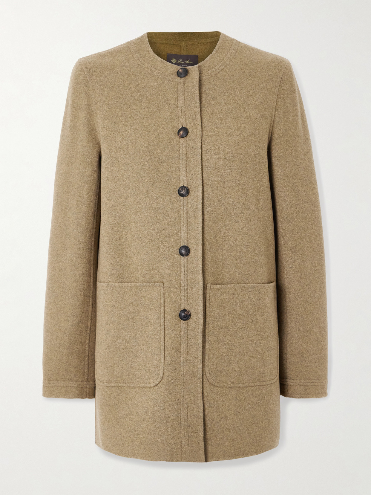 Loro Piana Kiri Cashmere-blend Coat In Brown