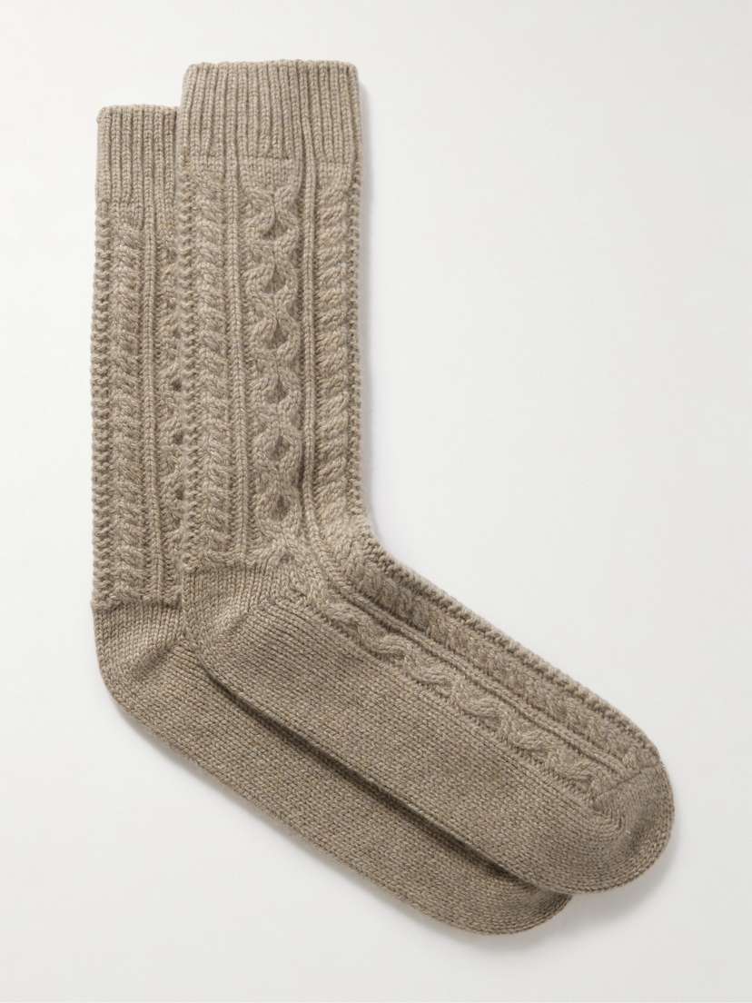 Loro Piana Eyre Cable-knit Cashmere ocks