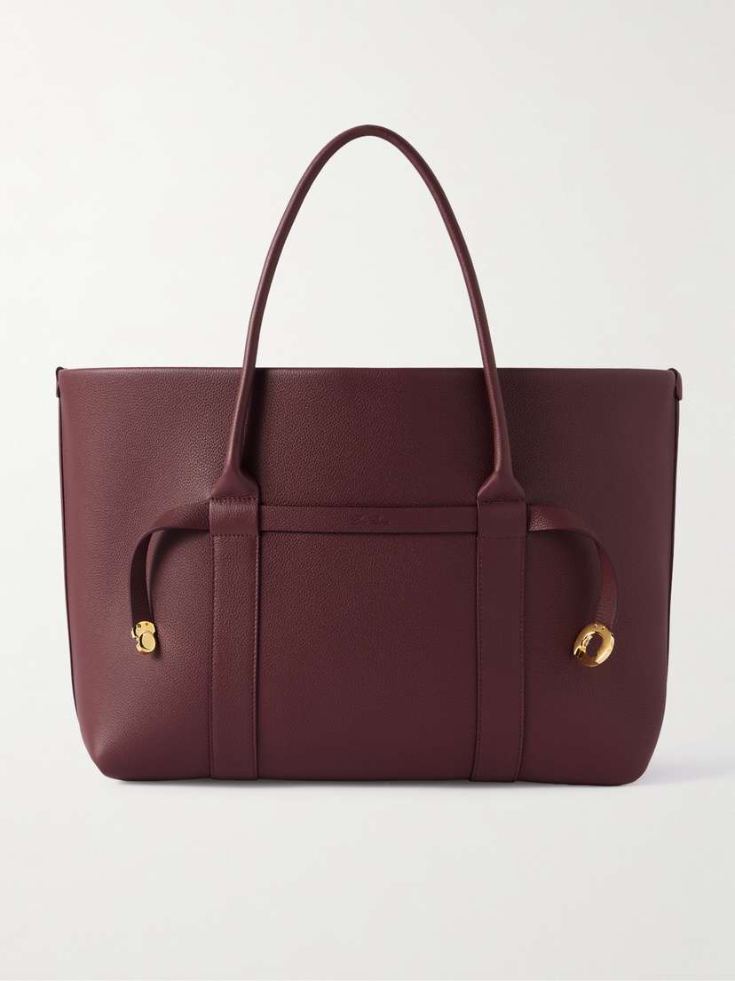 Loro Piana Ghiera Large Textured-leather Tote