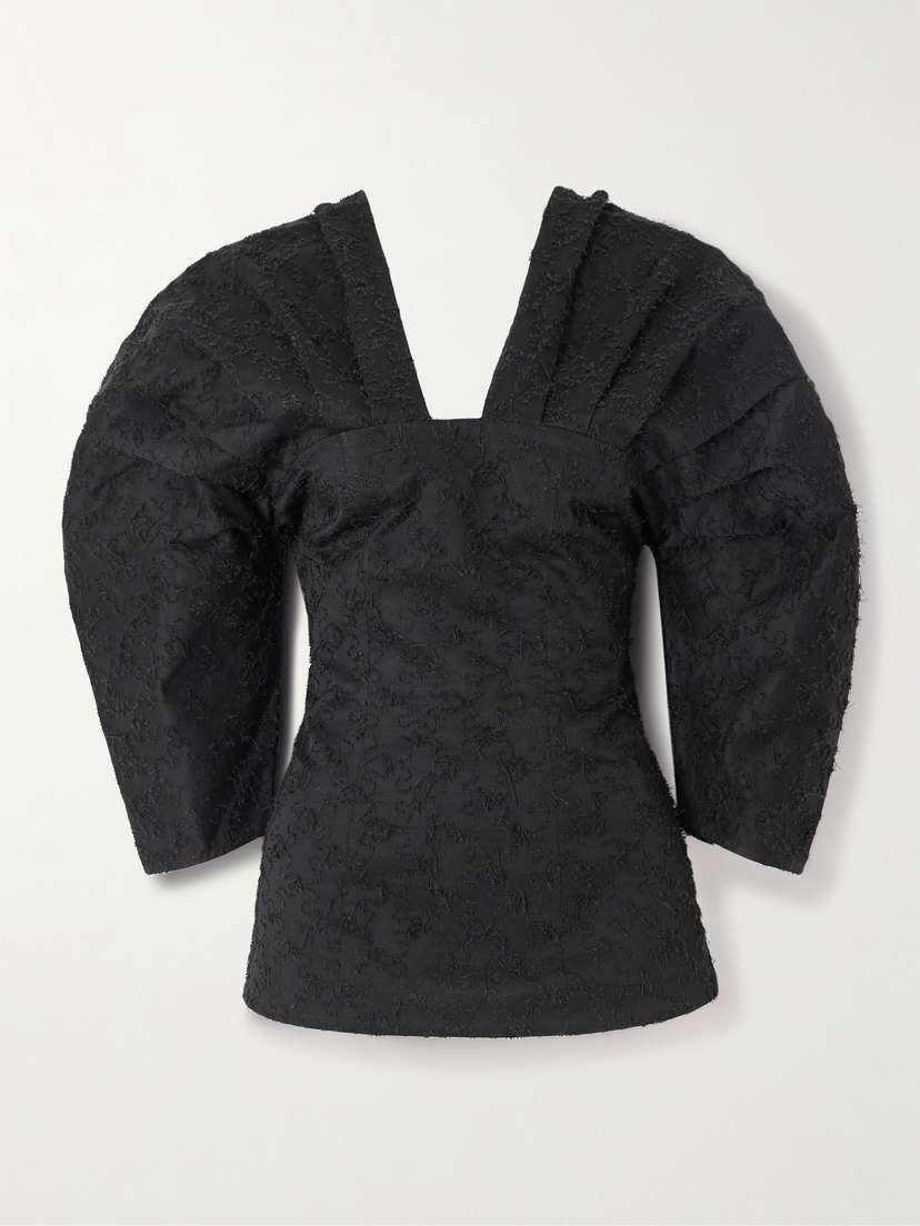 DESTREE Alice Gathered Fil Coupé Organic Cotton Top