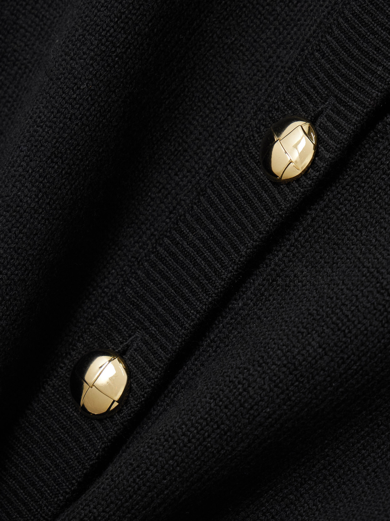 D'estree Deborah Cropped Wool Cardigan In Black