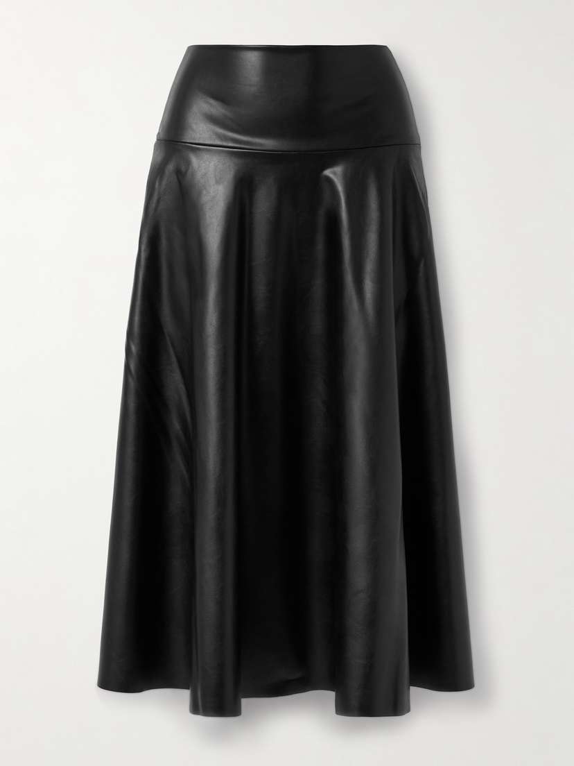 Norma Kamali Vegan Midi Skirt