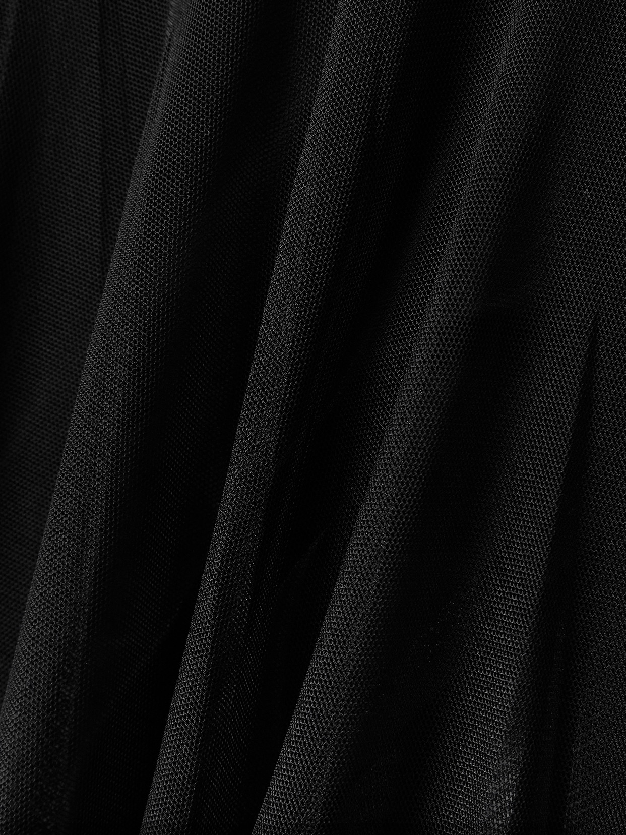 Norma Kamali Stretch-jersey And Mesh Turtleneck Gown In Black