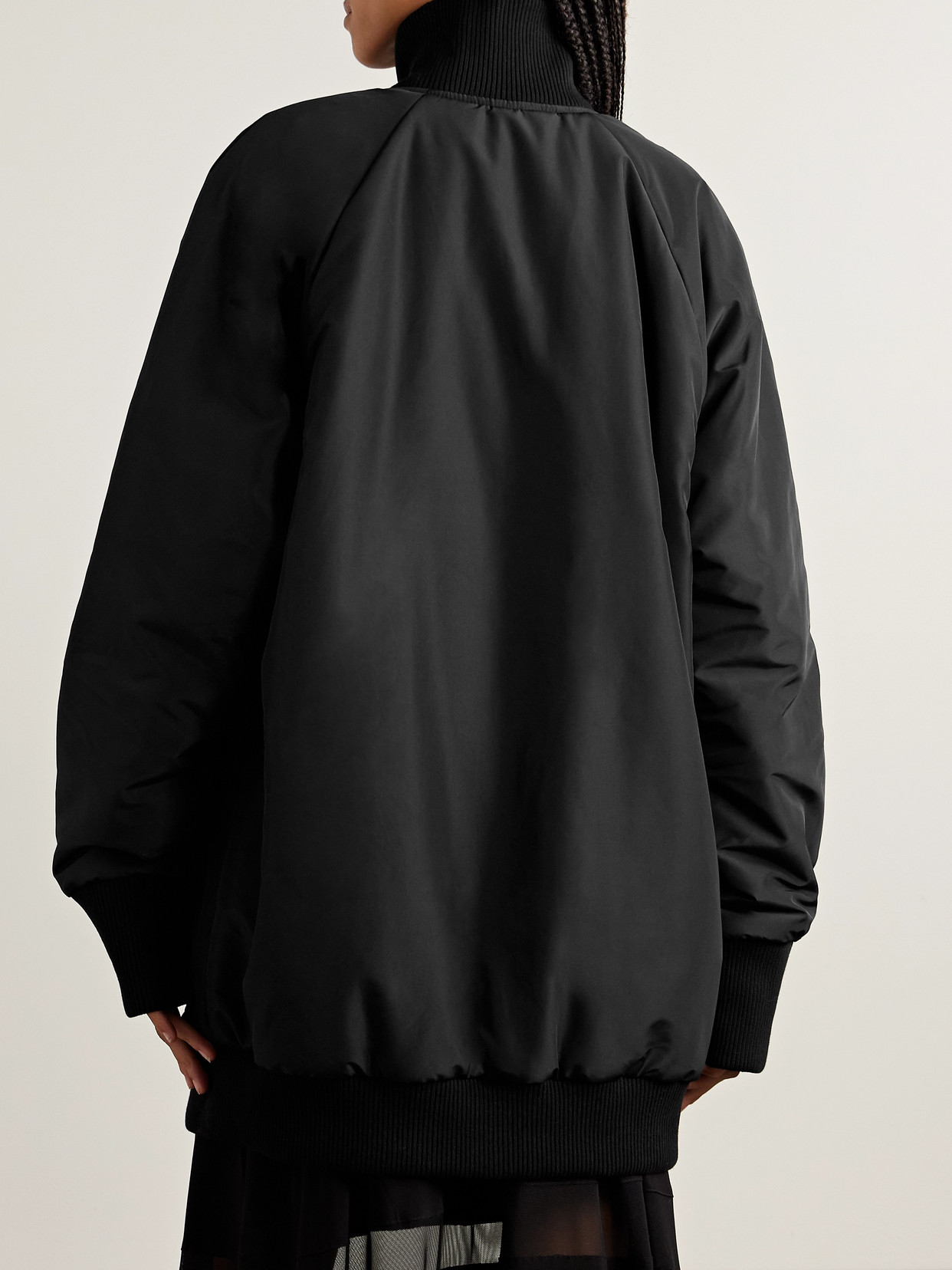 Oversized Padded Shell Bomber Jacket