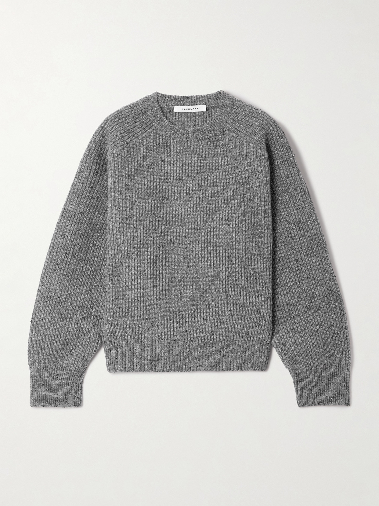 Slvrlake Florence Ribbed Merino Wool Sweater In Gray