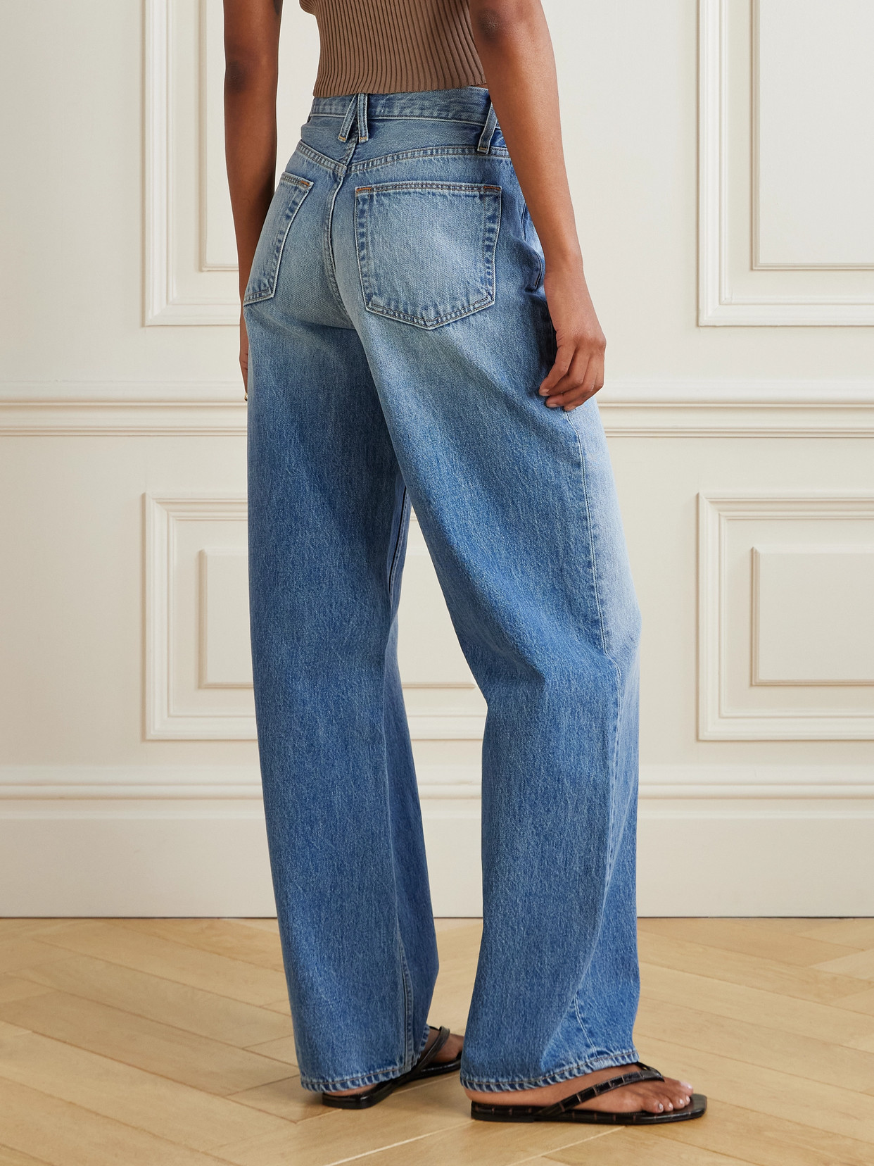 Slvrlake Cassie High-rise Barrel-leg Jeans In Blue
