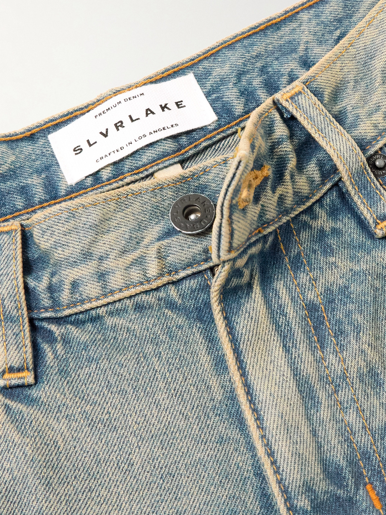 Slvrlake Mica Low-rise Wide-leg Jeans In Blue