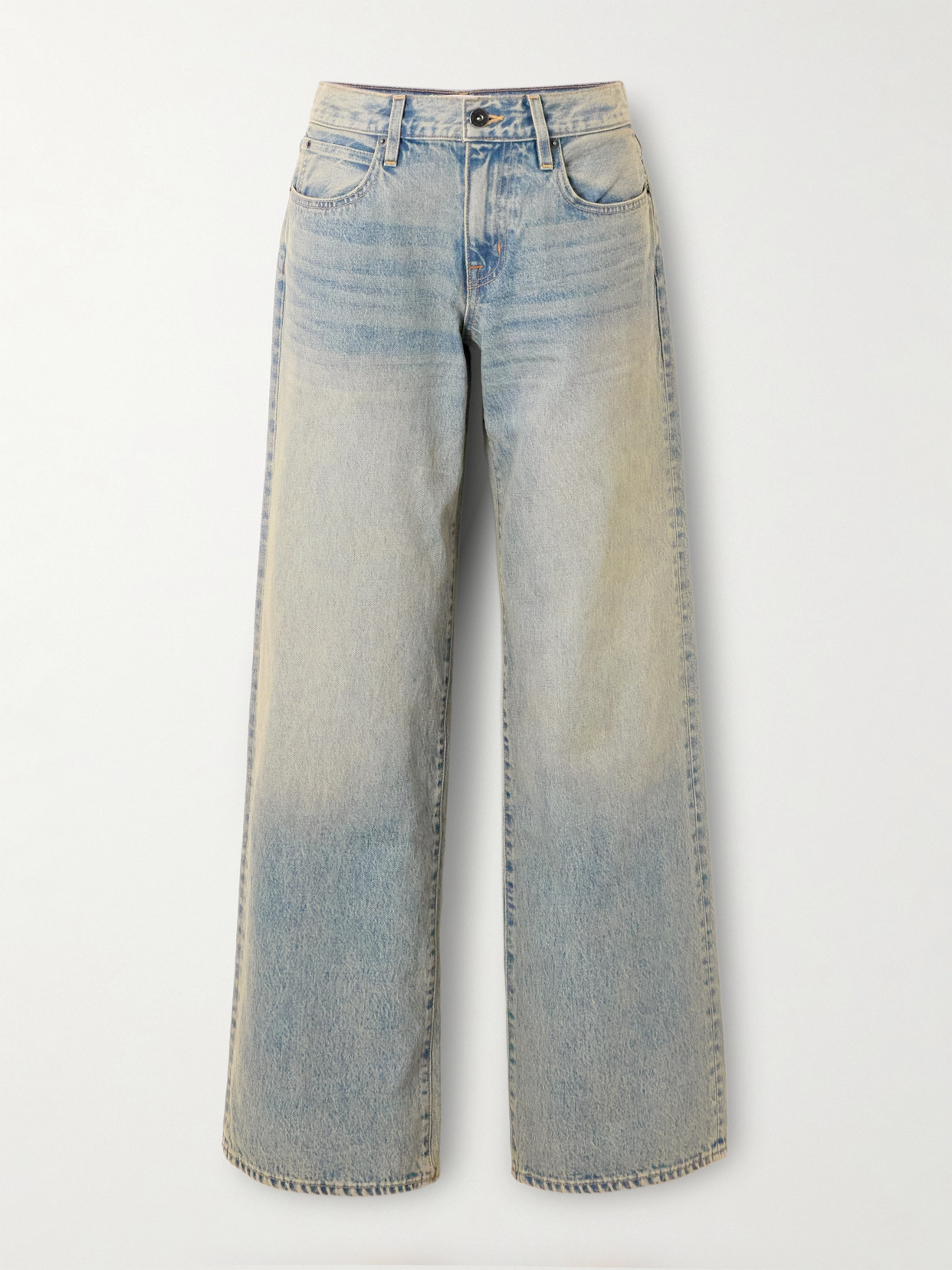 Slvrlake Mica Low-rise Wide-leg Jeans In Blue