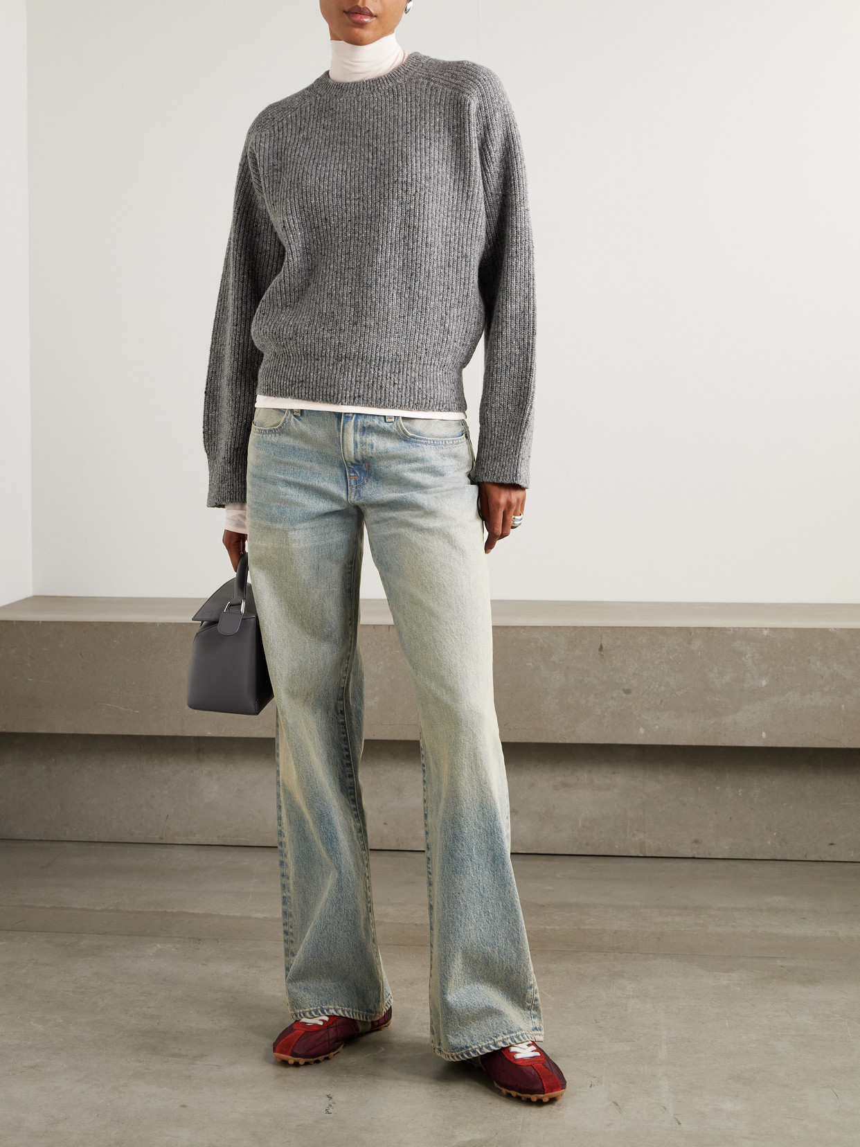 Slvrlake Mica Low-rise Wide-leg Jeans In Blue