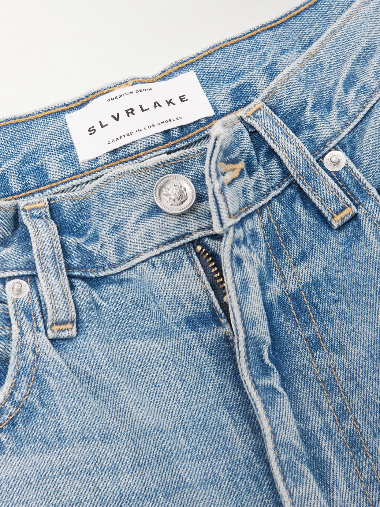 Noah Relaxed Turn Up High-Rise Straight-Leg Jeans