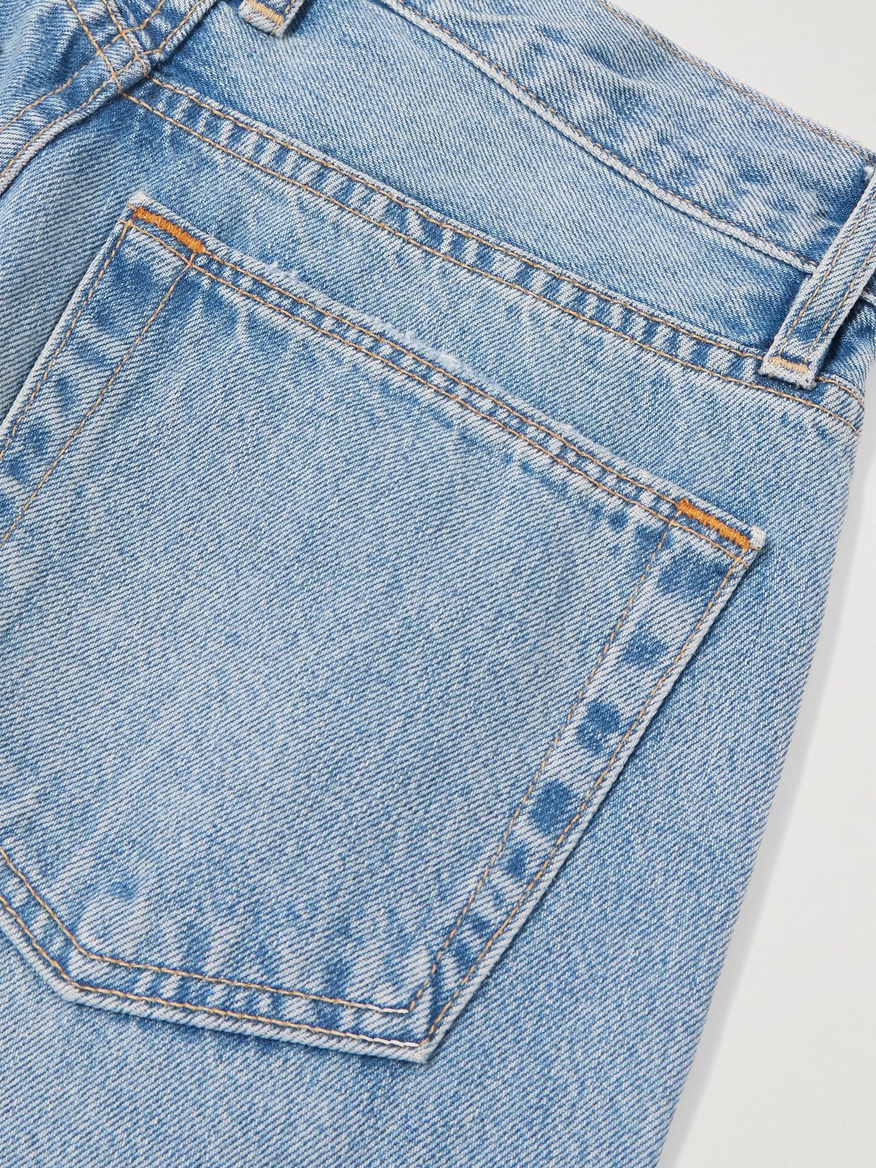 Noah Relaxed Turn Up High-Rise Straight-Leg Jeans