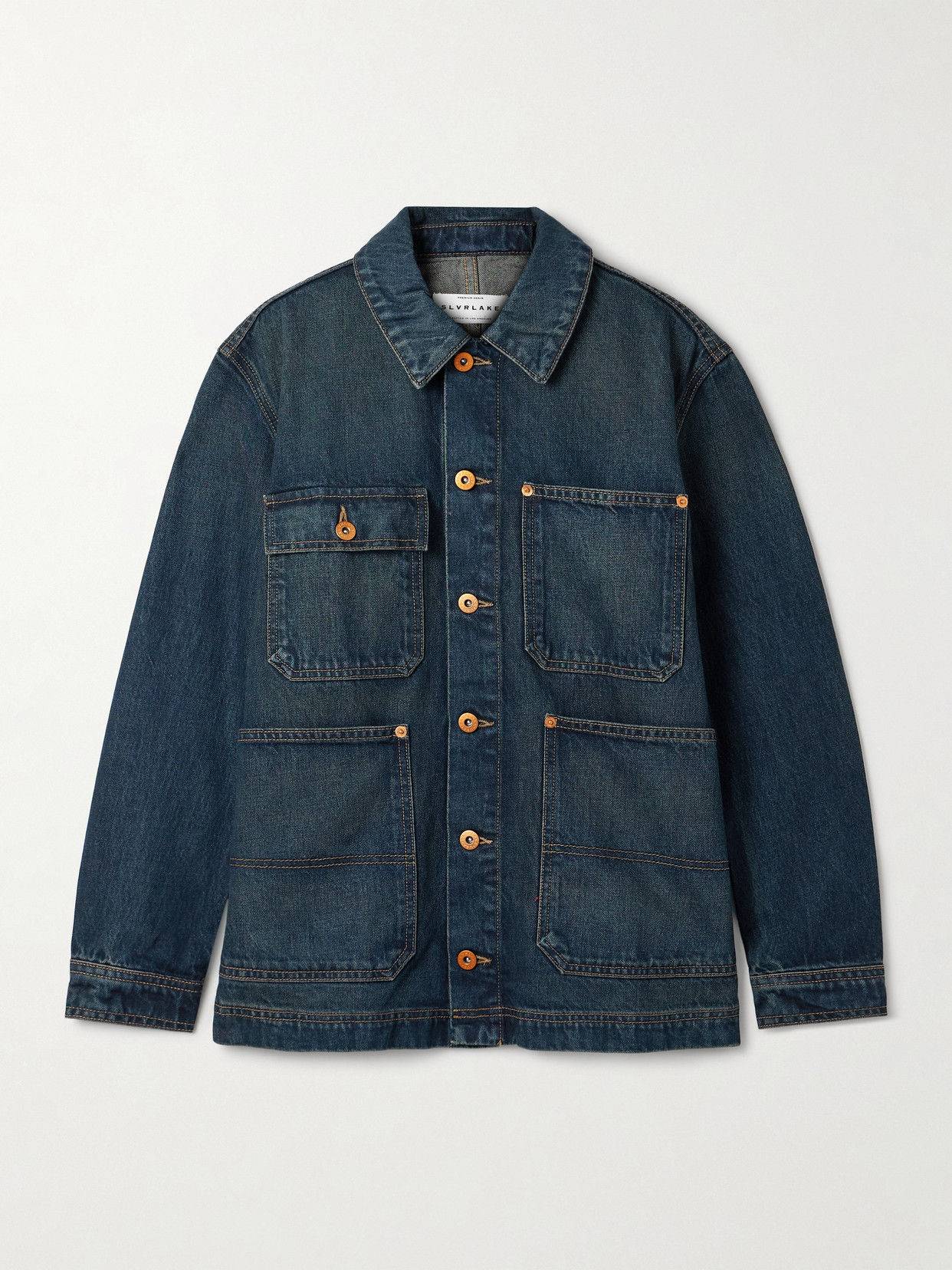 SLVRLAKE – Worker Denim Jacket – Dark denim