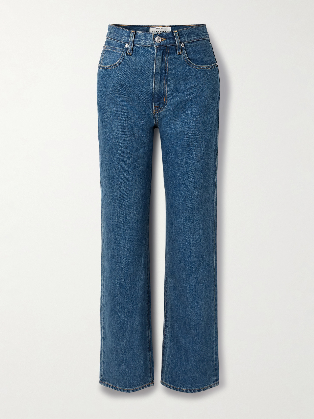 Slvrlake London High-rise Straight-leg Jeans In Blue