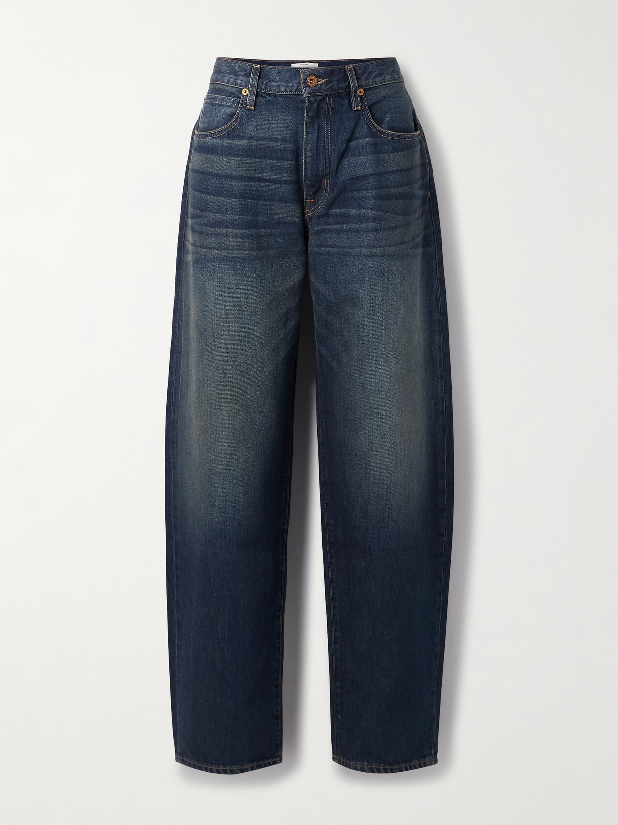Ella Mid-Rise Barrel-Leg Jeans
